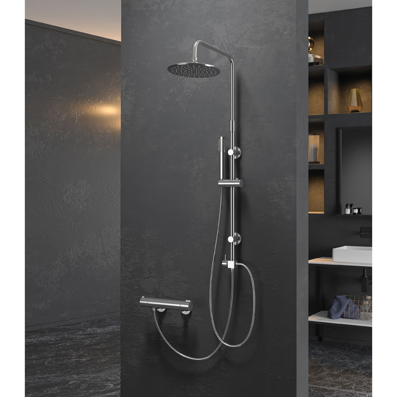 KARAG MAIRI C6025 Душ система, ръчен душ, хром, ТЕРМОСТАТЕН смесител